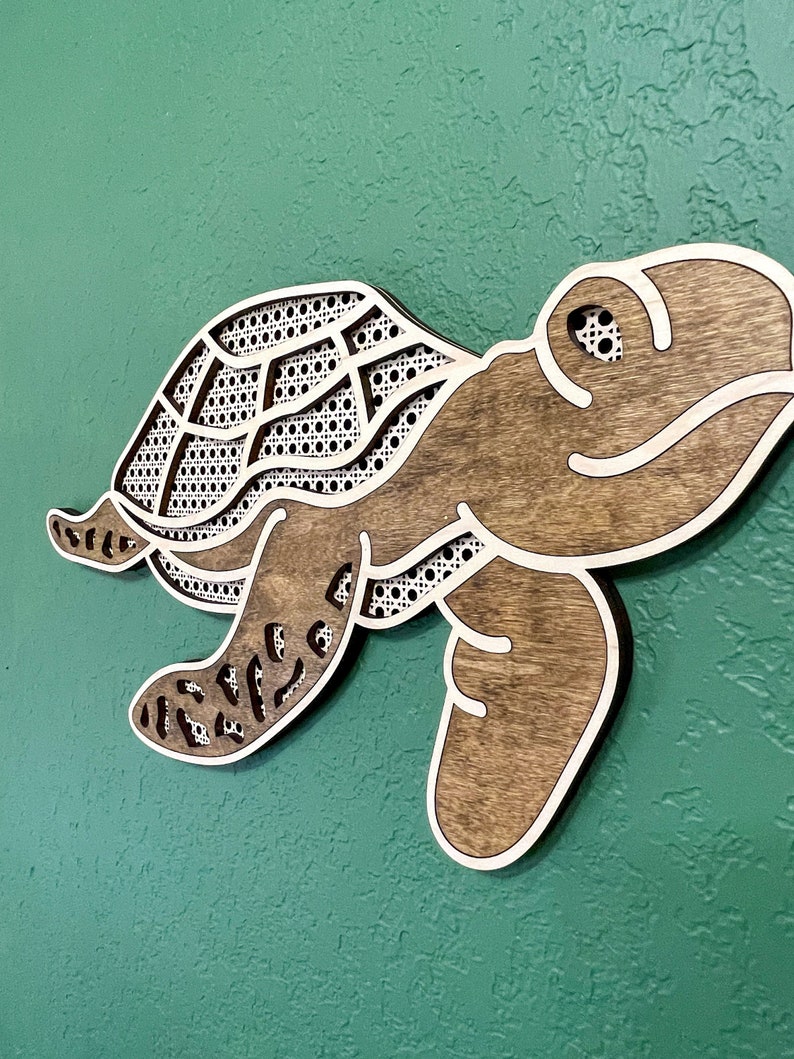Rattan Turtle Wall Hanging Etsy
