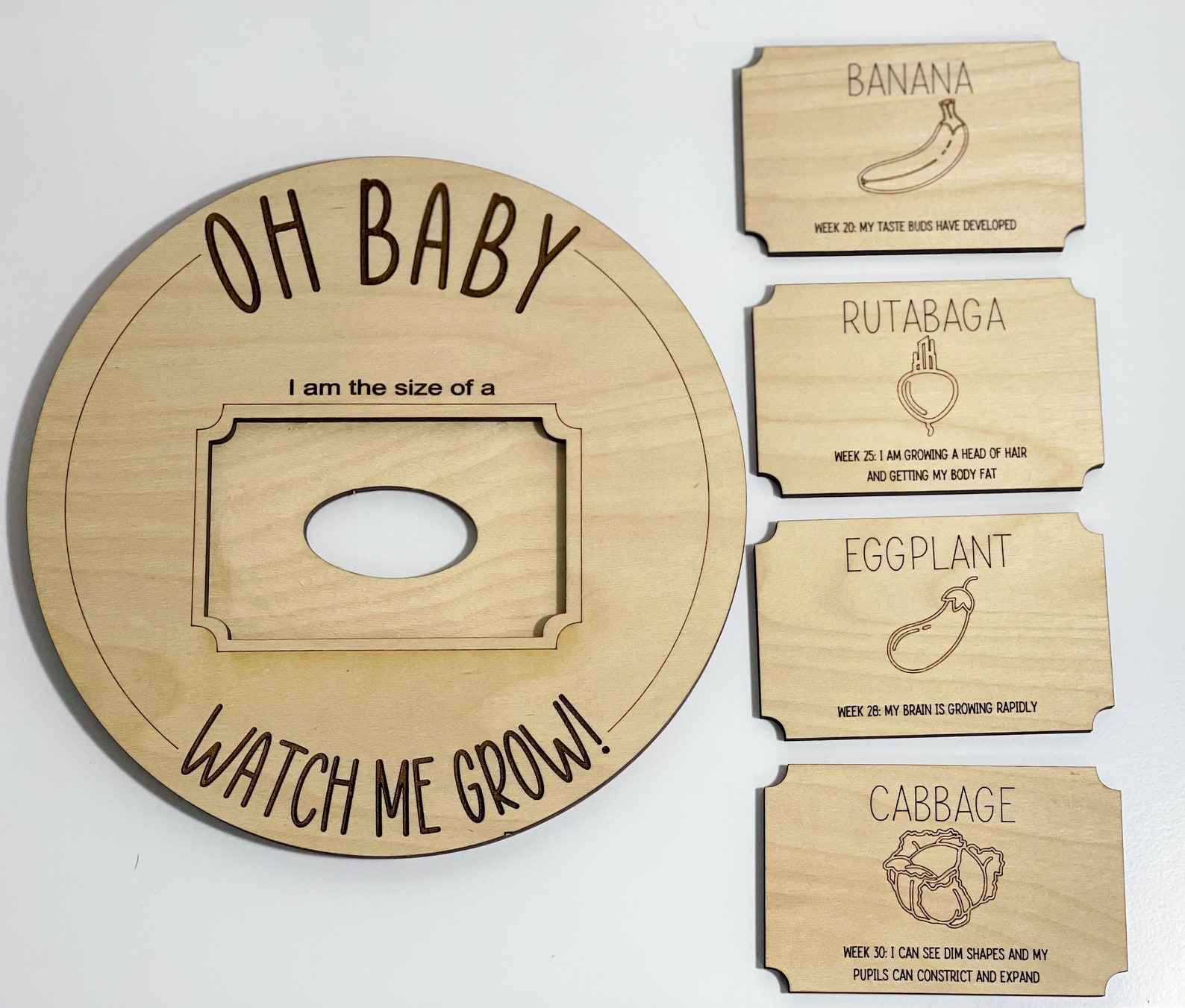 Pregnancy Tracker / Baby Bump Tracker / Pregnancy Announcement Etsy