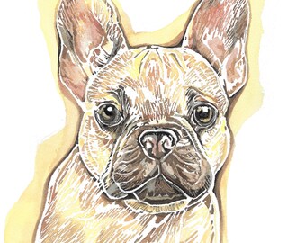 Frenchie dog Card