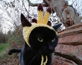 Cat hat, Giraffe hat, Pet costume, Cat costume, Cat outfit