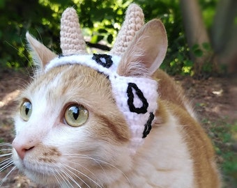 Cow hat, Cat cow hat, Hat for cat, Pet costume, Hats for cats, Cat accessories, Dog hat, Pet costume cat, Kitten hat