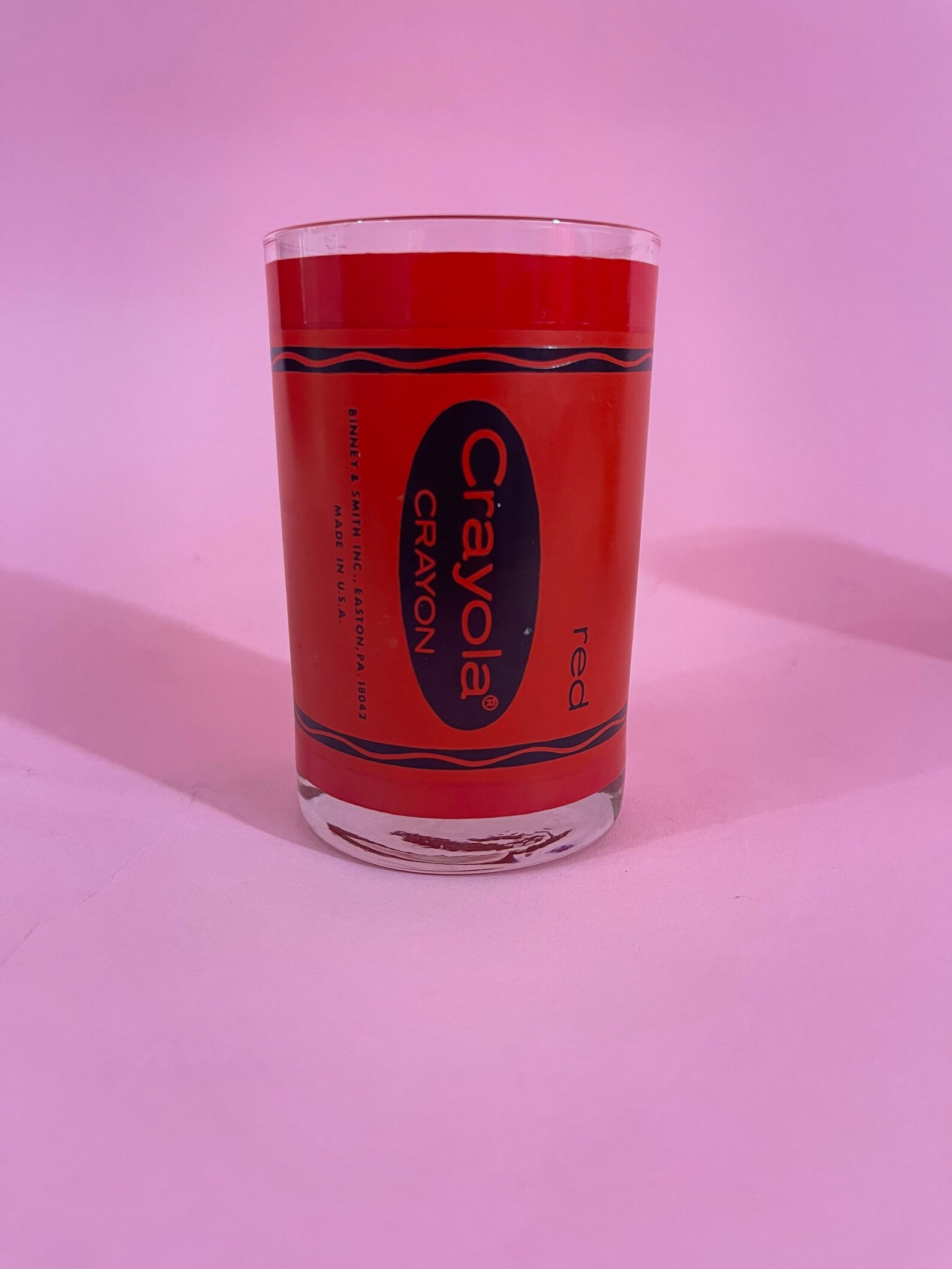 Vintage Set of Crayola Crayon Drinking Glasses Binney & Smith Etsy