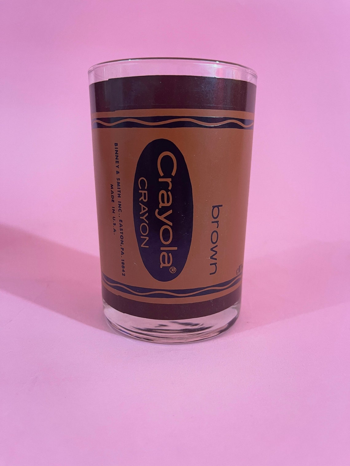 Vintage Set of Crayola Crayon Drinking Glasses Binney & Smith Etsy