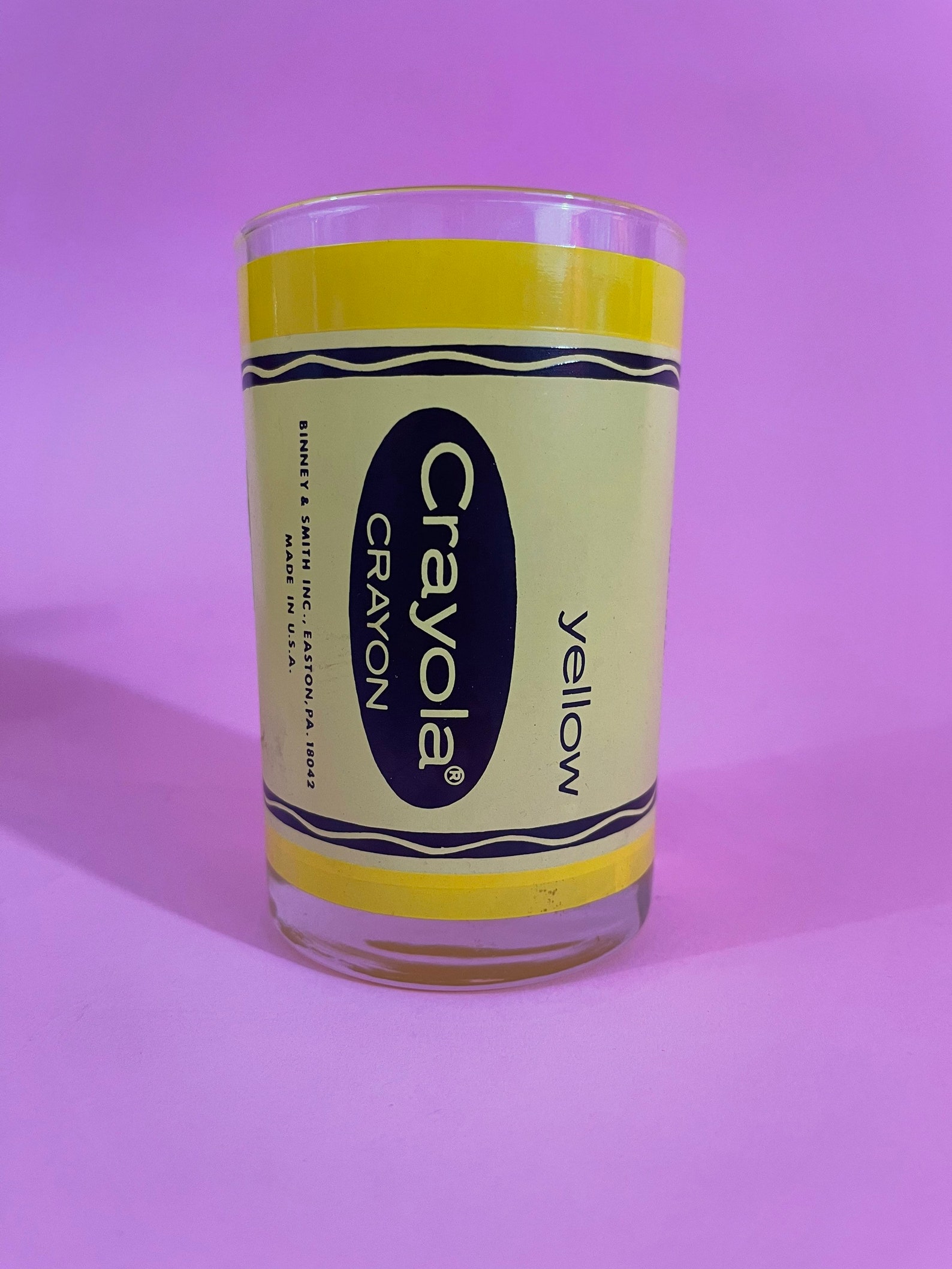 Vintage Set of Crayola Crayon Drinking Glasses Binney & Smith Etsy
