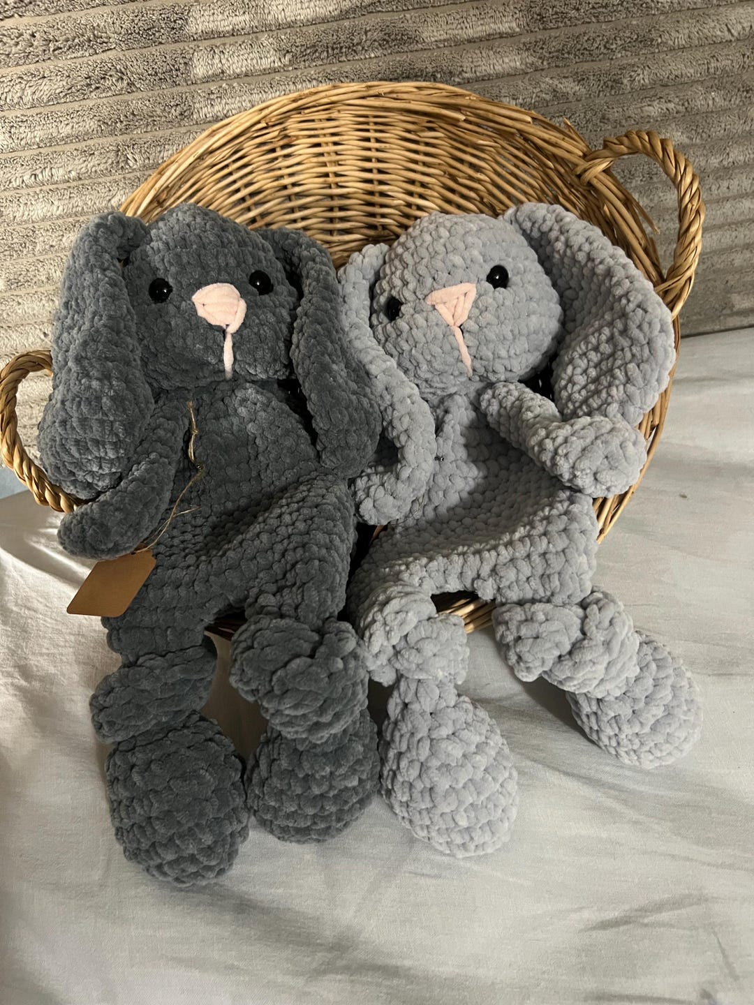 Crochet Bunny Lovey, Stuffed Plush Head - Etsy