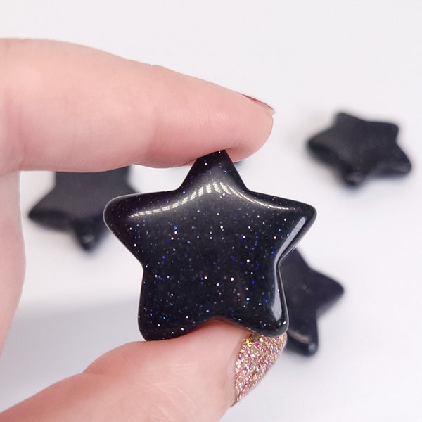 Blue Goldstone, Mini Crystal Star, Gemstone Stars, Star Shaped Crystals, Crystal Star Gems, Metaphysical Shop, Witchy Gift for Her