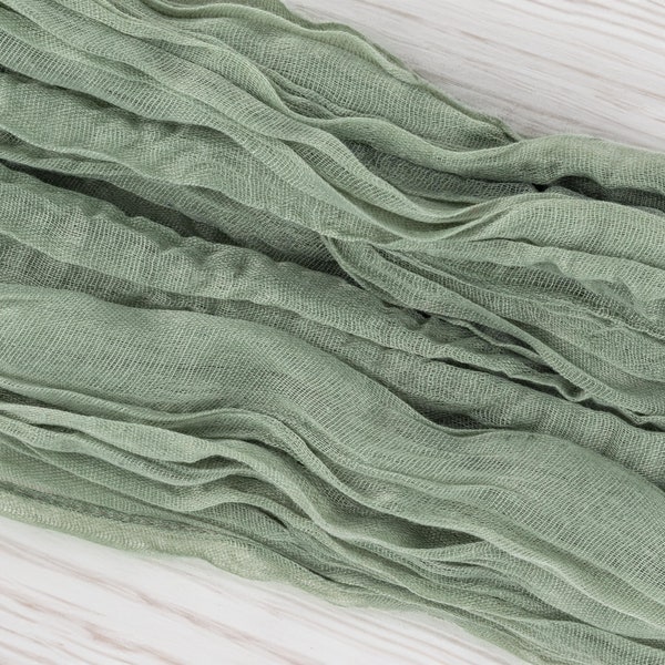 Sage Green Cheesecloth Etsy