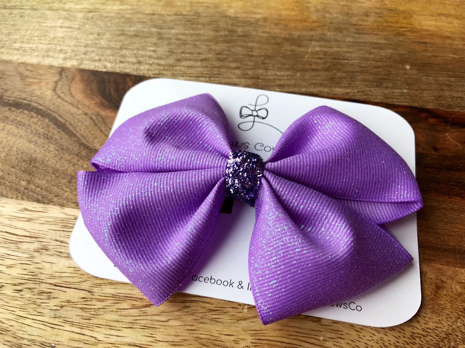 Blue and Pink Hair Bow Barrette - wide 5