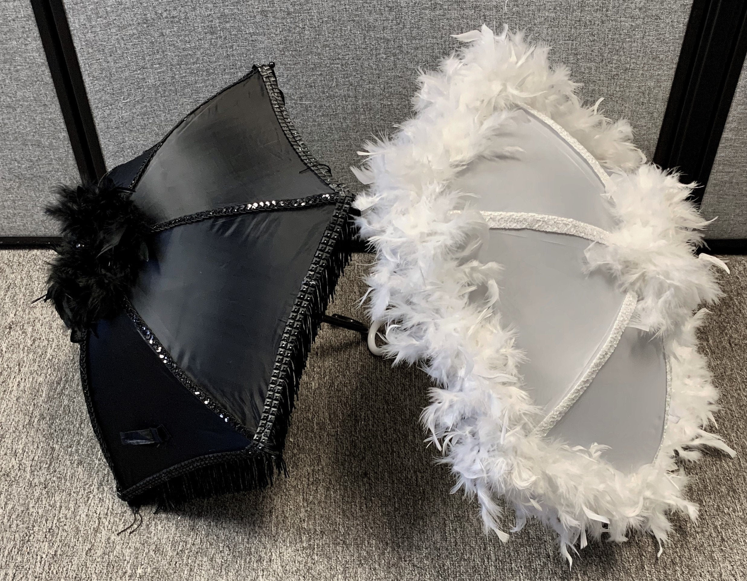 Bride and Groom Second Line Umbrellas Set of Two, Wedding Umbrellas for