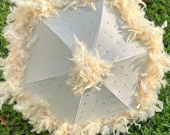 Wedding umbrella, Rhinestones Second line Umbrellas, Second line Umbrellas for wedding, Wedding Umbrellas,  Second line umbrella