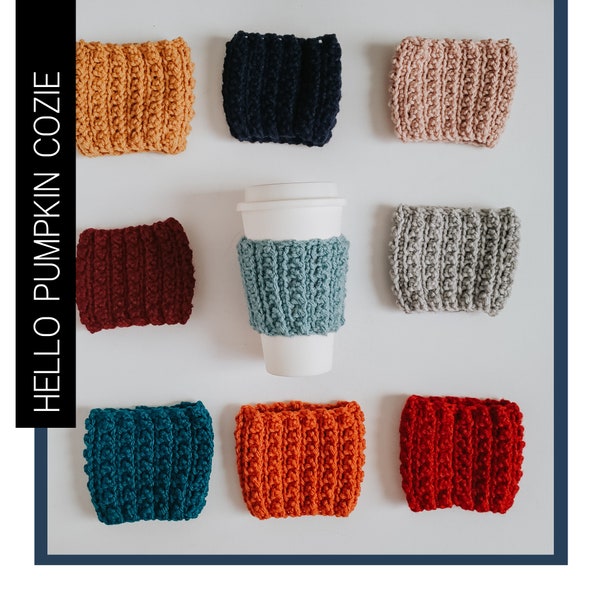 Hello Pumpkin Cozy | Crochet Pattern [DIGITAL DOWNLOAD]