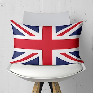 Union Jack Flag Cushion Cover with Double Sided Printing | Different Size Options | United Kingdom Flag Suede Pillow Cover, OEKO-TEX®