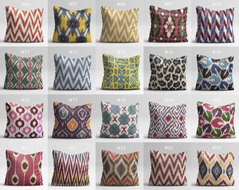 The Pillow Collection Set of 2 18 x 18 Down Filled Eitan Ikat Throw Pillows Aqua/Cocoa 2 Piece The Pillow Collection Set of 2 18 x 18 Down Filled Eitan Ikat Throw Pillows Aqua/Cocoa 2 Piece