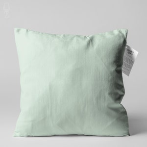 Solid Mint Cushion Cover | Double Sided Printing Throw Pillow Cover on the Soft Chenille Fabric with Multi Size Options | OEKO-TEX®