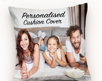 Personalised Cushion Cover | Custom Pillow Cover with Images | Double Sided Printing on the Soft Velvet Fabric with Multi Size Options