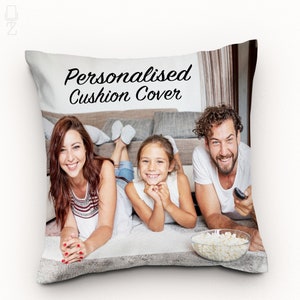 Personalised Cushion Cover | Custom Pillow Cover with Images | Double Sided Printing on the Soft Velvet Fabric with Different Size Options