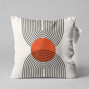 Bauhaus Pillows with Contemporary Retro Themed, Abstract Cushion Covers, Double Sided Printed on the Soft Velvet Fabric with Multi Sizes