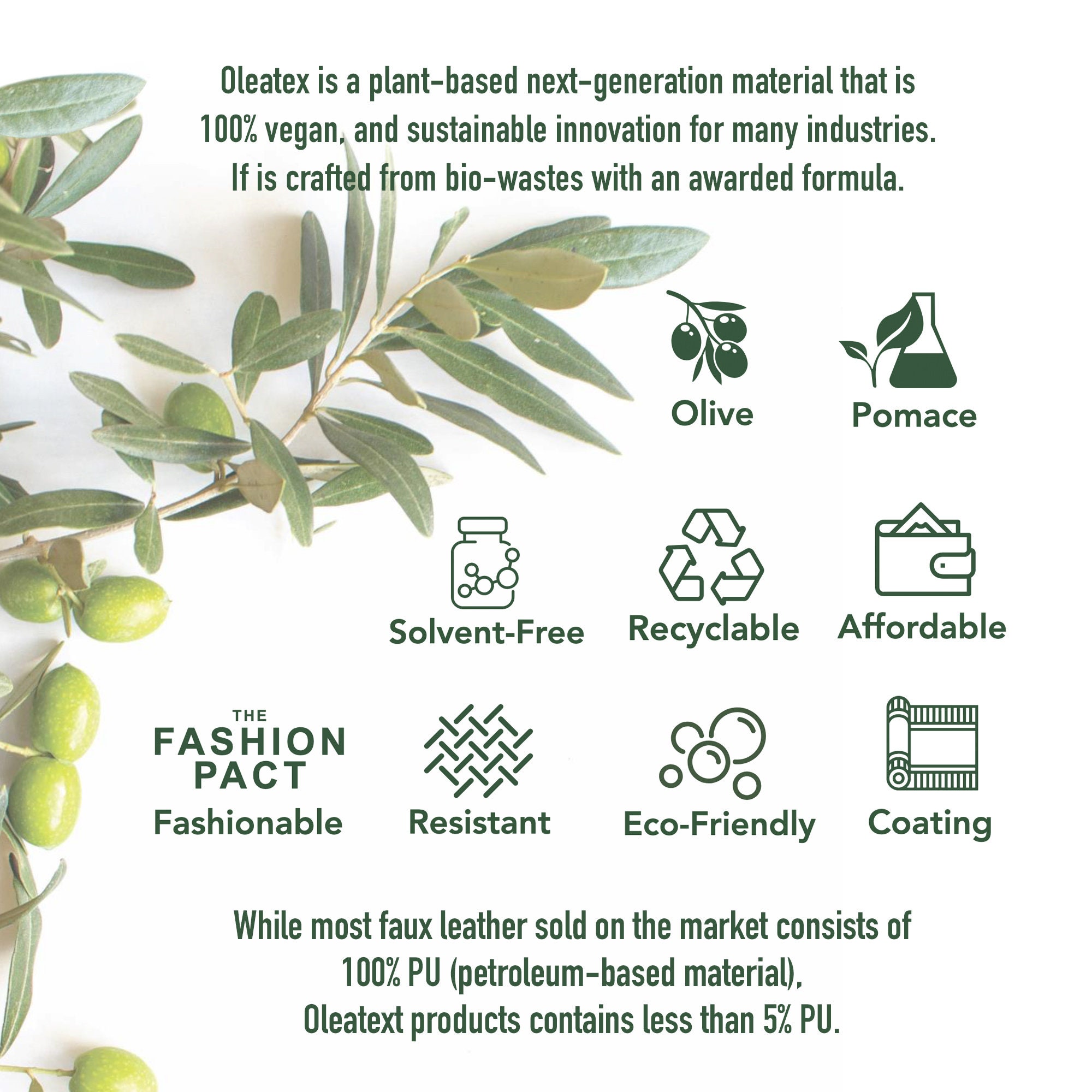 Generation - Faux Leathers Crafts Olive,100% Based Multi Material Awarded Plant & With Vegan Etsy Next Models for Leathers Size Sustainable From