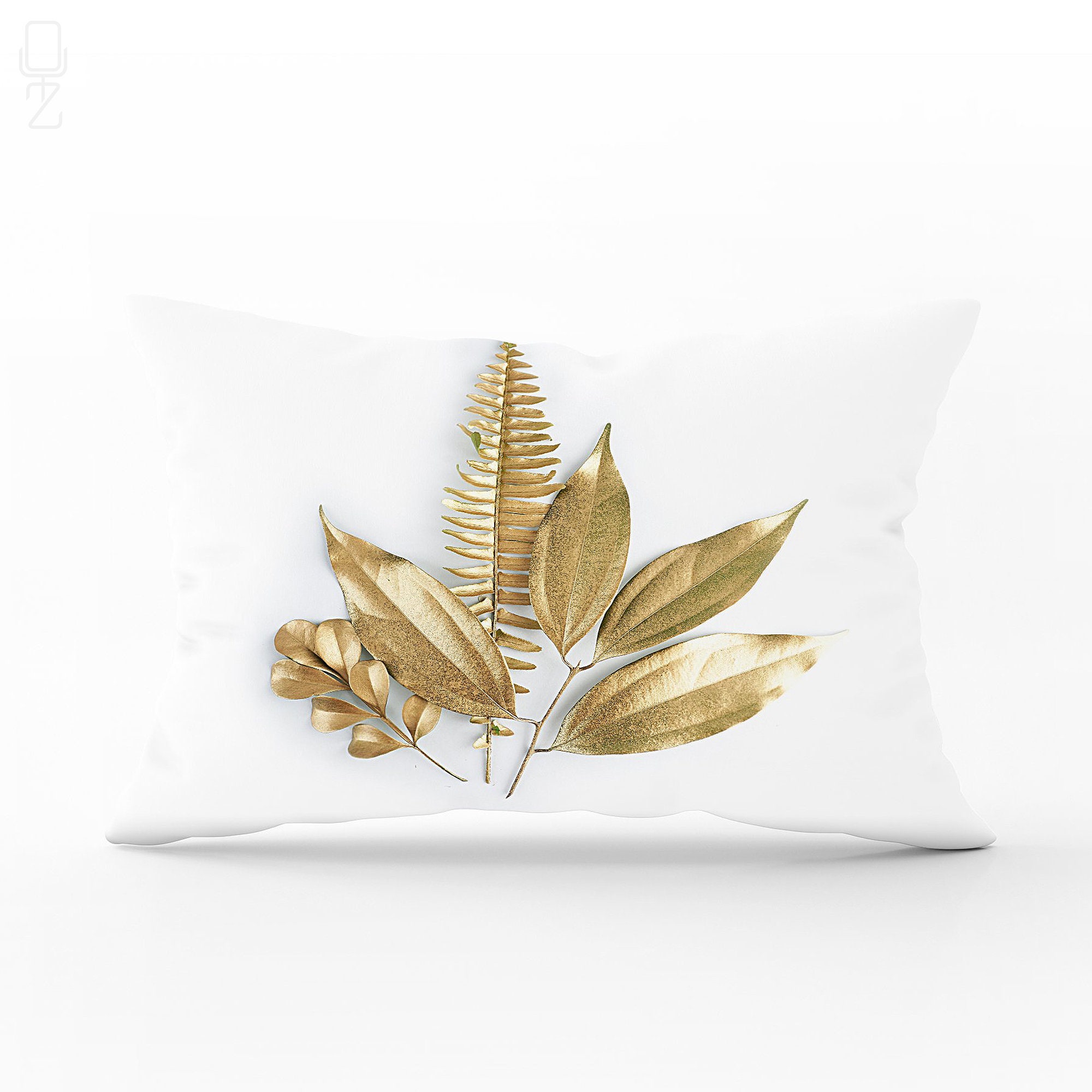 Rectangle Cushion Cover With Gold Leaf Photos Different Size Options Pillow Cover Printed not Foil Print to the Suede Fabric OEKO TEX Etsy UK