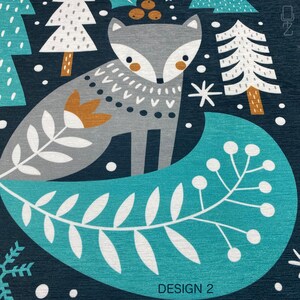 Housse de coussin de Noël | Thème renne, renard, écureuil et hibou avec 4 modèles différents, taies d'oreiller d'hiver de Noël recto-verso, plusieurs tailles image 10