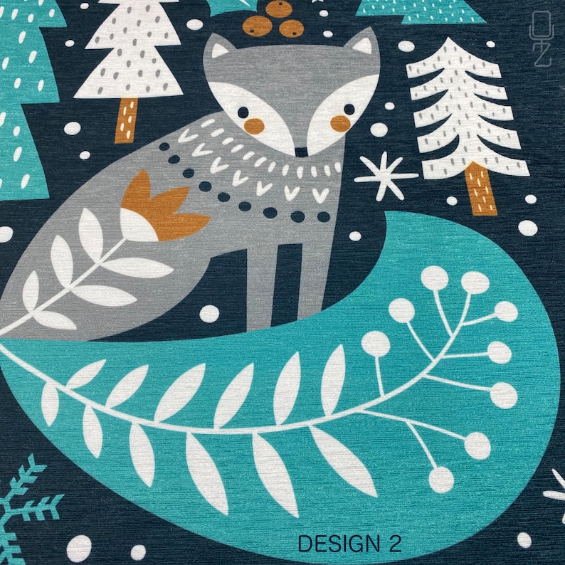 Housse de coussin de Noël | Thème renne, renard, écureuil et hibou avec 4 modèles différents, taies d'oreiller d'hiver de Noël recto-verso, plusieurs tailles image 10