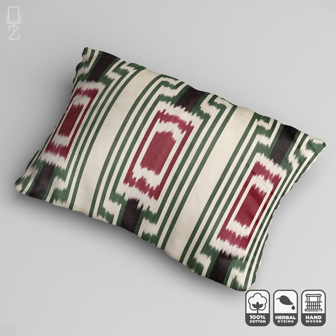 Handwoven Throw Pillow Cover From Traditional Cotton Fabrics Etsy