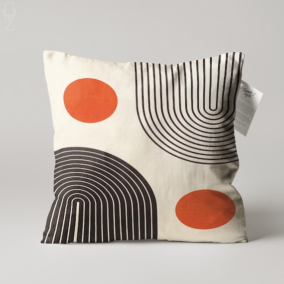 Orange and black cushions deals