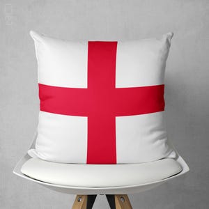 England Flag Cushion Cover with Double Sided Printing | Different Size and Quality Options | Soft Pillow Cover from England Flag, OEKO-TEX®