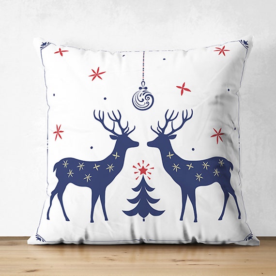 Navy blue christmas throw pillows new arrivals