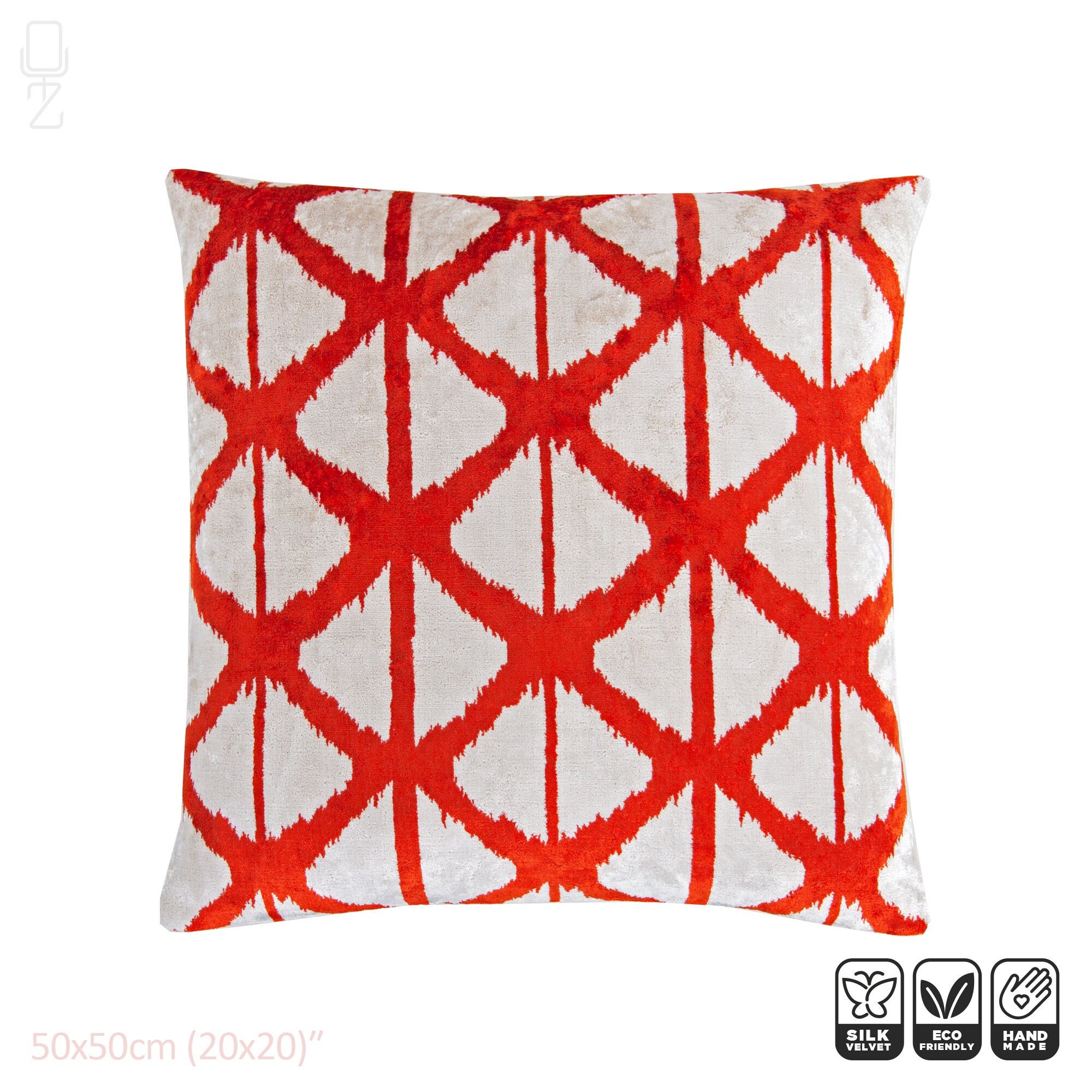 red silk throw pillows