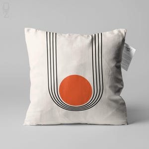 Bauhaus Cushion with Contemporary Retro Themed, Abstract Pillow Cover, Double Sided Printed on the Soft Velvet Fabric with Multi Sizes