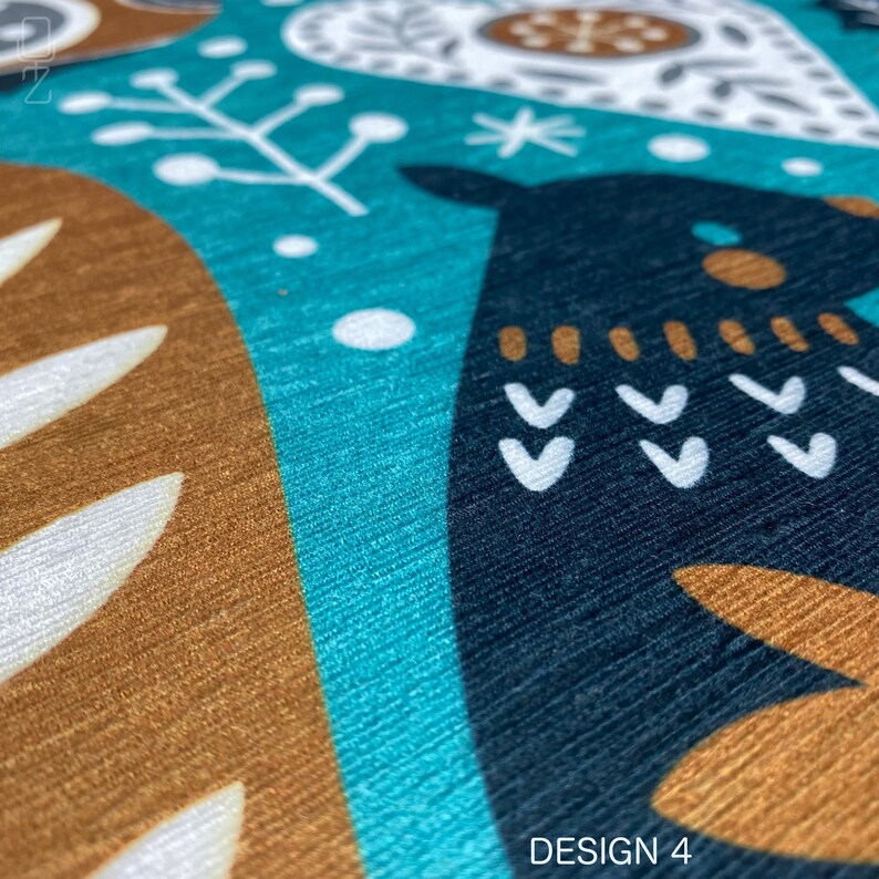 Housse de coussin de Noël | Thème renne, renard, écureuil et hibou avec 4 modèles différents, taies d'oreiller d'hiver de Noël recto-verso, plusieurs tailles image 15