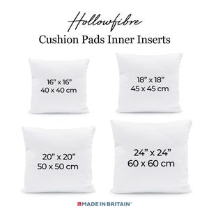 Cushion Inserts Hollowfibre Cushion Pads Pillow Inserts Multi Sizes Scatter Cushions