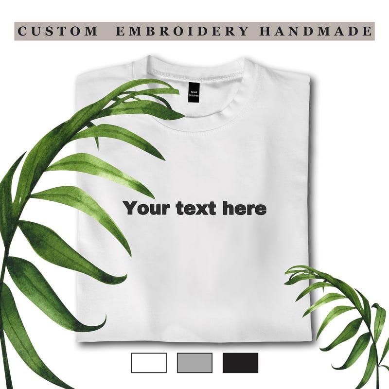 Logo embroidery t-shirt T-shirt main image 1