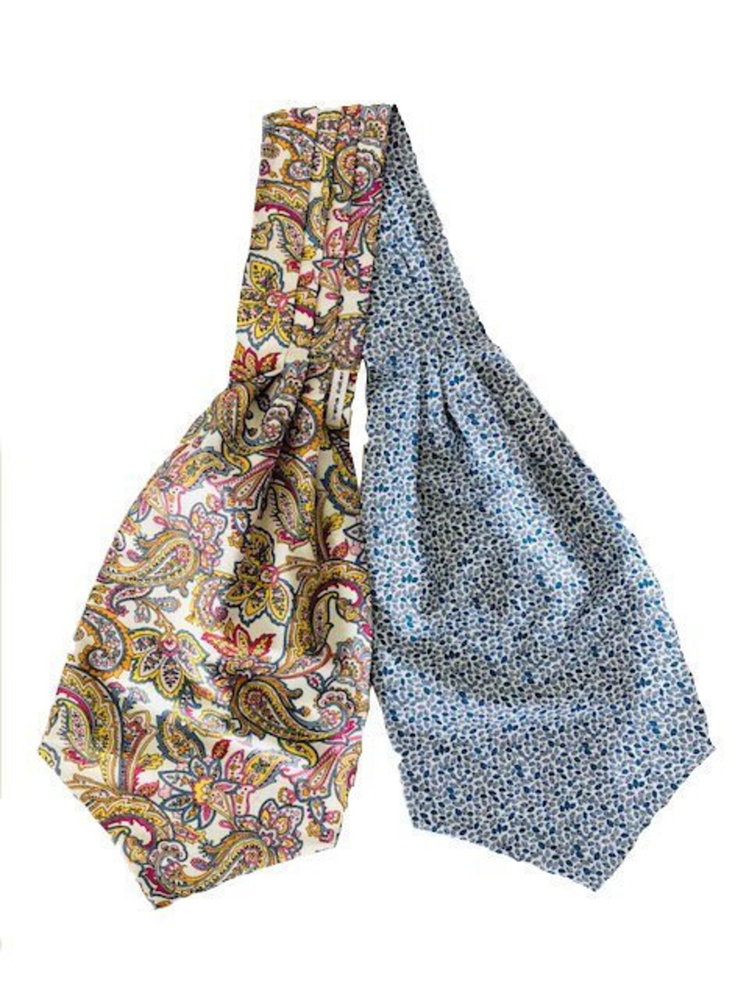 Dan Smith Men's Cravat/Ascot Tie Set - Silk Blend, 3-Pack (Burgundy, White, Burgundy)