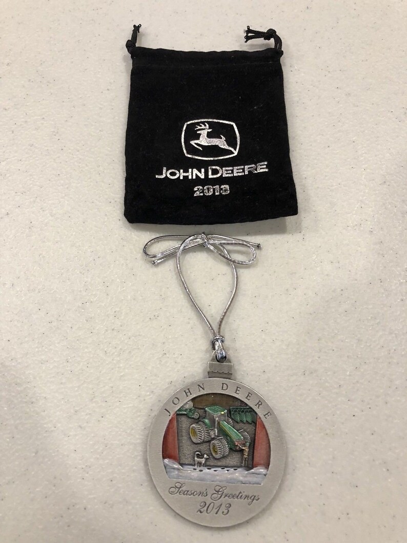 John Deere JD 2013 Pewter Christmas Ornament