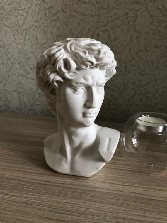 David Head David Bust Statue Michelangelo David Head Etsy