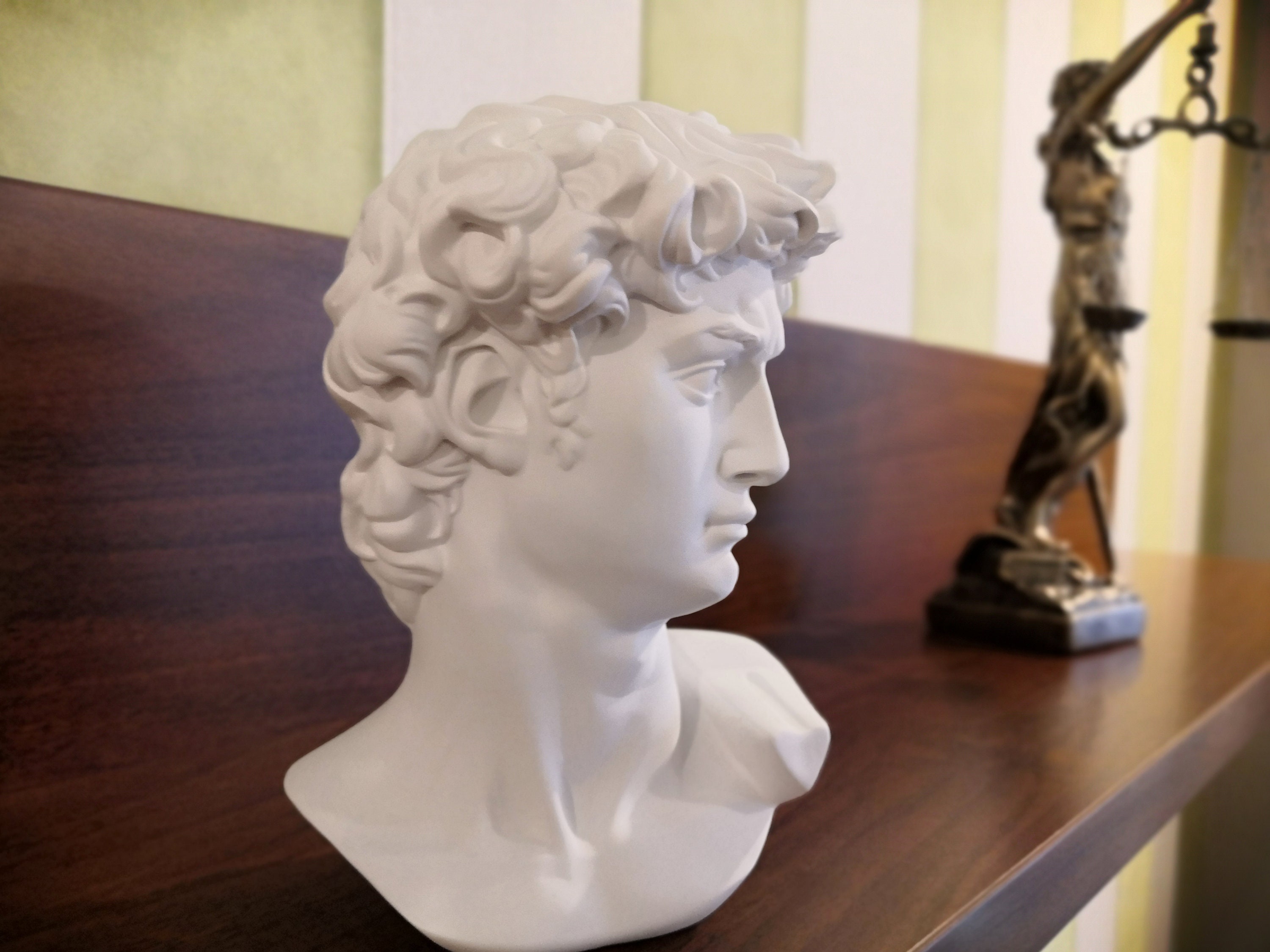 David Head David Bust Statue Michelangelo David Head Etsy