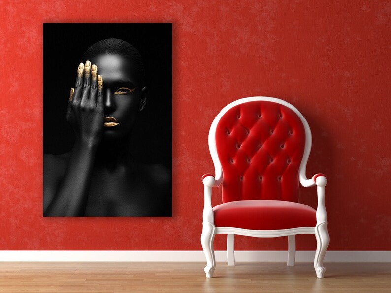 Black Woman Wall Art Black woman Black Art African Girl Art Etsy