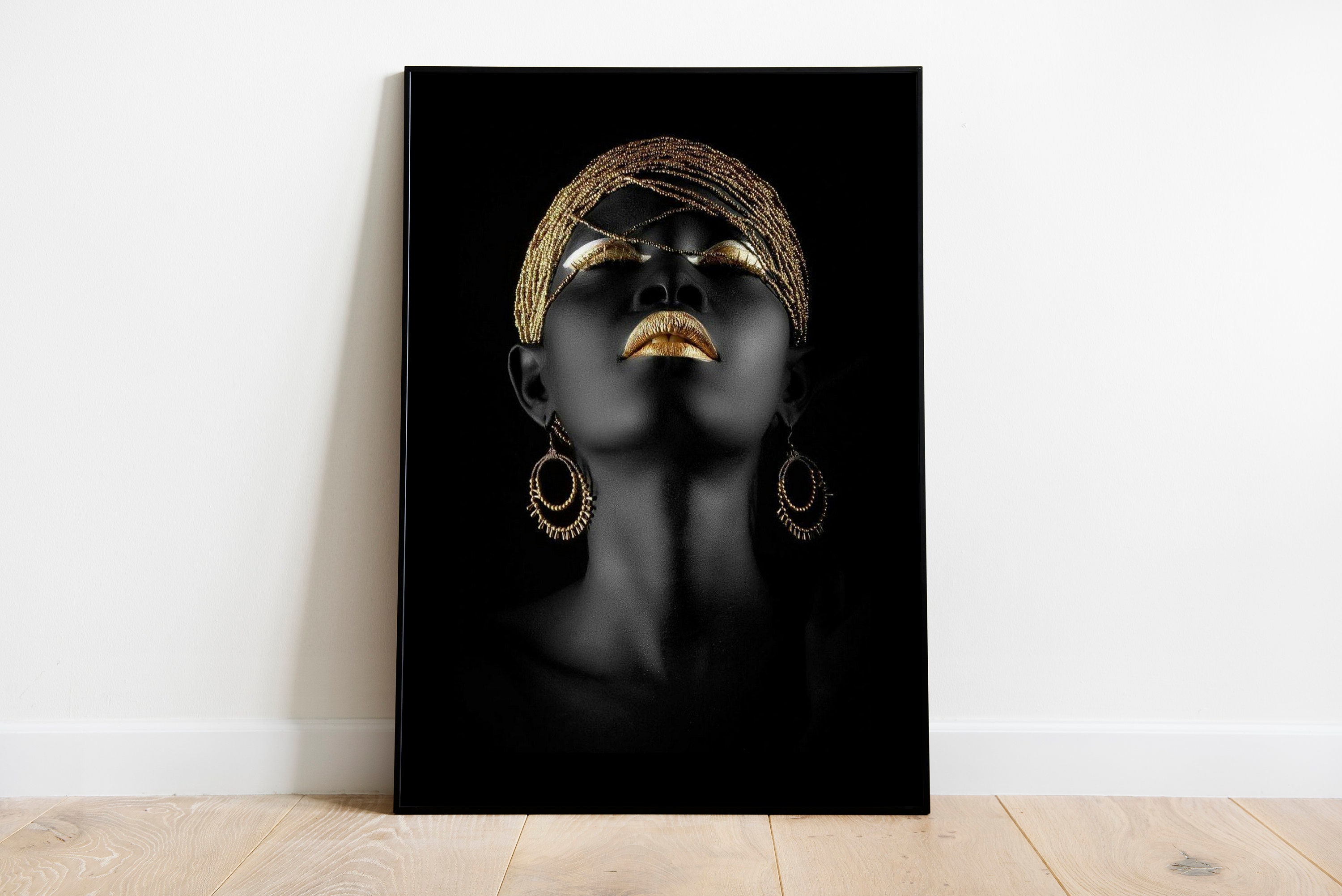 Black Woman Wall Art Black Woman Black Art African Girl Art | Etsy