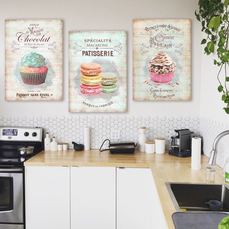 Kitchen Wall Art French Kitchen Posters Chocolate Print Etsy