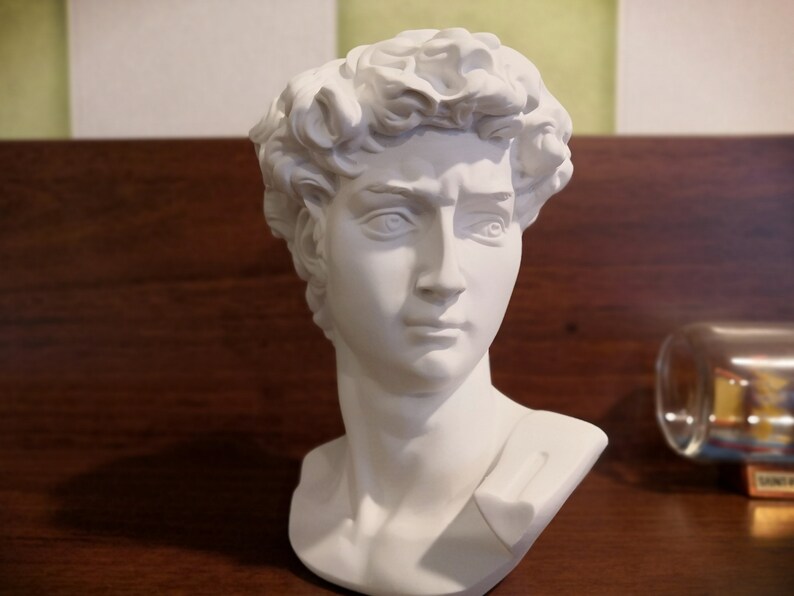 David Head David Bust Statue Michelangelo David Head Etsy