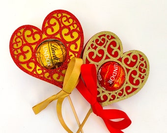 Chocolate love hearts SVG, Lindt svg, Valentines SVG, lollipop holder SVG, valentine candy holder svg, lollipop svg, valentine's day, cricut