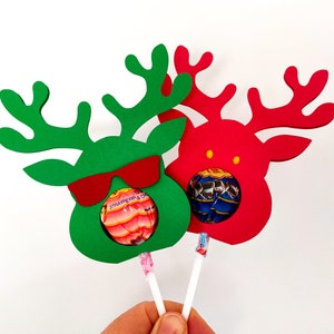 Rentier Lollipop Halter SVG, Rentier SVG, Schokoladenhalter SVG, Lollipop Schokoladenhalter svg, Weihnachts Lollipop Halter, Klasse Geschenk