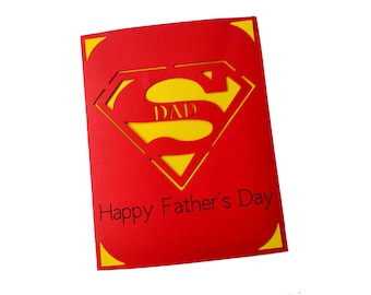 Father's Day Card SVG, Superhero dad svg, Cricut Joy card SVG, Super dad SVG, Dad card svg, father's day, father's day card, super dad card
