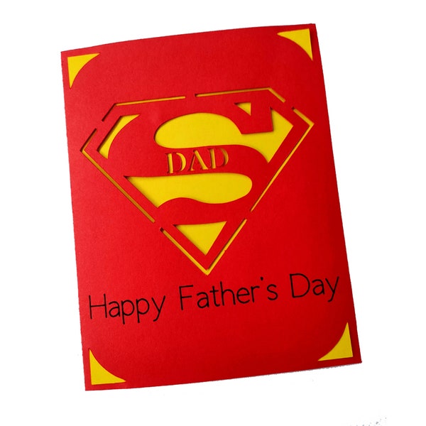 Father's Day Card SVG, Superhero dad svg, Cricut Joy card SVG, Super dad SVG, Dad card svg, father's day, father's day card, super dad card