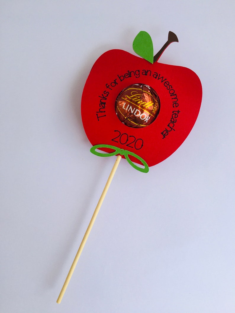 Download Apple lollipop holder SVG Lindt chocolate SVG teacher ...