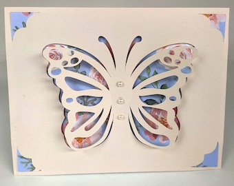 Cricut Joy card SVG, pop up card SVG. butterfly card SVG, birthday card for Mum, happy birthday card, thinking of you, cricut cut files