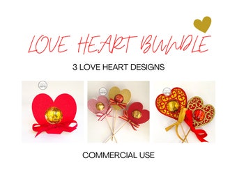 Valentine's lollipop holder SVG, Chocolate SVG file, Valentines SVG, lindt holder svg, heart svg, chocolate svg, lollipop holder svg