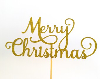 Topper de pastel de Feliz Navidad SVG, Topper de pastel de Navidad SVG, Decoración de Navidad SVG, Topper de pastel svg, Feliz Navidad svg